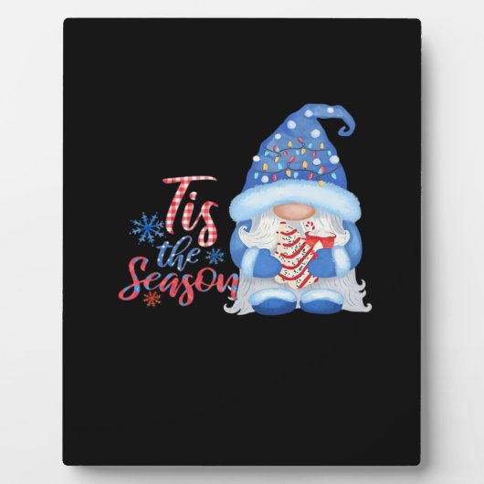 Gnom Weihnachtszeit  Fotoplatte (Vorderseite)