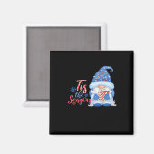 Gnom Weihnachtszeit  Magnet (Vorderseite/Rückseite)