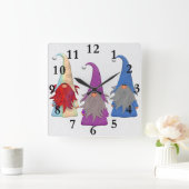 Gnoma Trio Wall Clock Quadratische Wanduhr (Zuhause)
