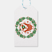 Gnomaden und Häuser - Weihnachtsgeschenk Geschenkanhänger (Rückseite)