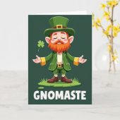 Gnomaste Willkommensfreund Karte (Gelbe Blume)