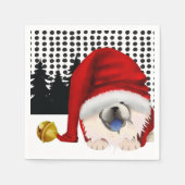 GNOME4 THE CHOWLIDAYS Creme Chow Servietten (Vorderseite)