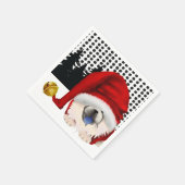 GNOME4 THE CHOWLIDAYS Creme Chow Servietten (Ecke)