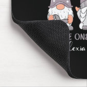 Gnome 1 Kampf allein Silver Ribbo Mousepad (Ecke)