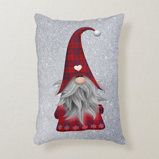 Gnome Accent Throw Pillow Dekokissen (Vorderseite(Vertikal))