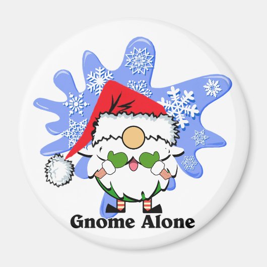 Gnome Alone Funny Christmas Film Parody Red Green Magnet (Vorne)