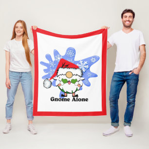 Gnome Alone Lustiger Weihnachtsfilm Parodie Rot Gr Fleecedecke