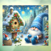 Gnome and Birdhouse Window Cling Fensteraufkleber (Blatt 3)