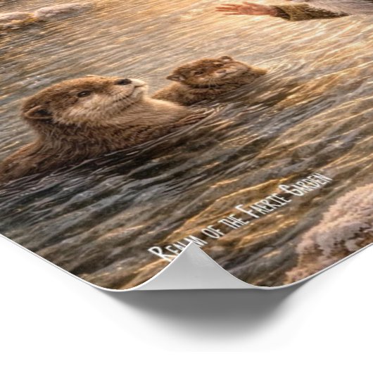 Gnome and Otter Poster (Ecke)