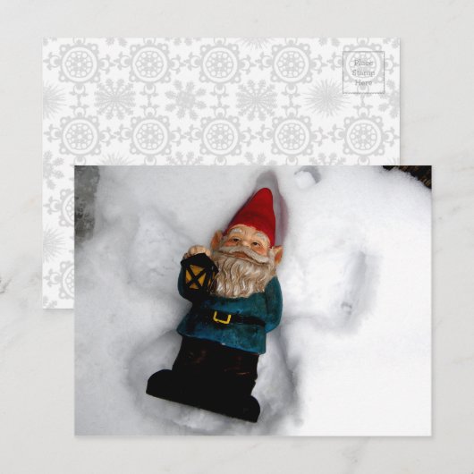 Gnome Angel Postkarte (Vorne/Hinten)