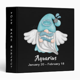 Gnome Aquarius Astrologie Namensschild 3,8 Cm Ordner
