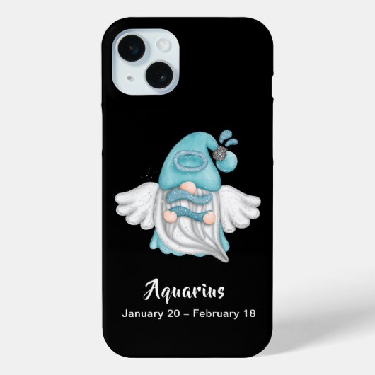 Gnome Aquarius Astrologie Sign Angel Case-Mate iPhone Hülle (Rückseite)