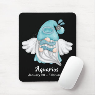Gnome Aquarius Astrologie Sign Angel Mouse Pad Mousepad