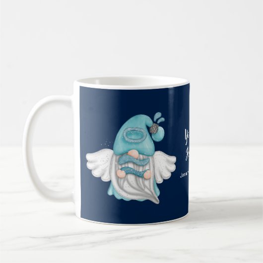 Gnome Aquarius Astrologie Signieren Engel Ihren Na Kaffeetasse (Links)