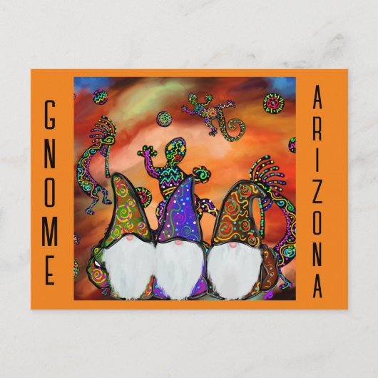 Gnome Art Postkarte (Vorderseite)