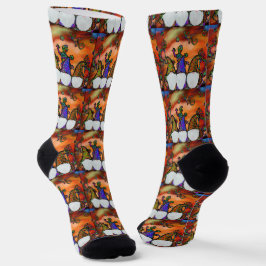Gnome Art Socken