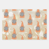 Gnome auf Beige Hintergrund Geschenkpapier Set (Vorderseite 2)