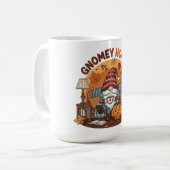 Gnome auf der Zuhause, saisonale Kürbiskonstruktio Kaffeetasse (Vorderseite Links)