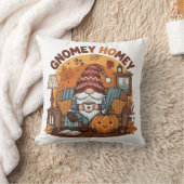 Gnome auf der Zuhause, saisonale Kürbiskonstruktio Kissen (Decke)
