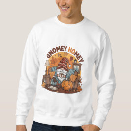 Gnome auf der Zuhause, saisonale Kürbiskonstruktio Sweatshirt