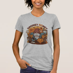 Gnome auf der Zuhause, saisonale Kürbiskonstruktio T-Shirt