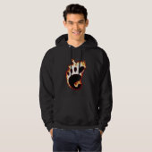 Gnome auf Feuer Hoodie (Vorne ganz)