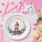 Gnome auf Pine Cones Pappteller (Party)