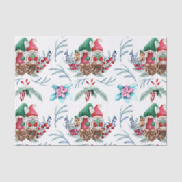 Gnome auf Pine Cones Seidenpapier