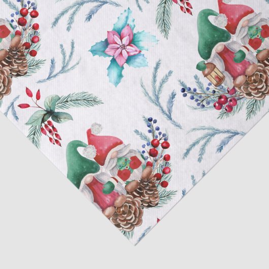 Gnome auf Pine Cones Seidenpapier (Ausschnitt)