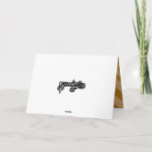 Gnome auf Türkischen Erntedank Feiertagskarte (Rückseite)