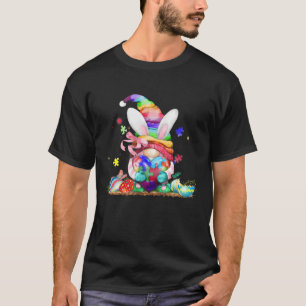 Gnome Autism Osterfest Sonniger Frühling Ostereier T-Shirt
