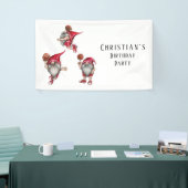 Gnome Basketball Thema Geburtstagsparty Banner (Messeveranstaltung)