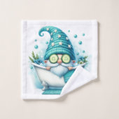 Gnome Bath Towel Set-Hand, Bath, Washcloth Badhandtuch Set (Waschlappen)