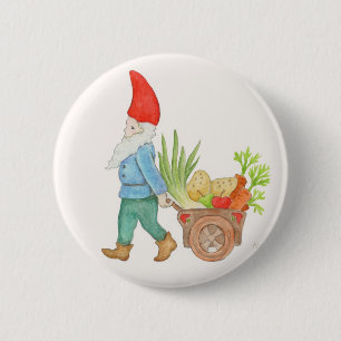 Gnome-Bauers-Markt-Knopf Button