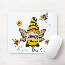 Gnome Bee Kind Sonnenblume Mousepad
