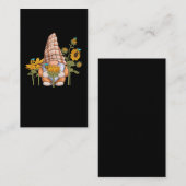 Gnome Bee Sonnenblumengarten Visitenkarte (Vorne/Hinten)