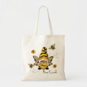 Gnome Been Kind Sonnenblume Tote Tasche (Vorne)