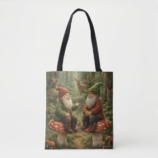 Gnome beim Plaudern Tasche