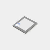 Gnome - Blau Post-it Klebezettel (angewinkelt)