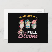 Gnome Blume Funny Sprichwort Postkarte (Vorne/Hinten)