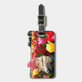 Gnome-Blumenblätter Gepäckanhänger (Vorderseite vertikal)