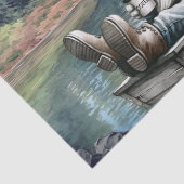 Gnome Boat Coffee Fishing Seidenpapier (Detail)