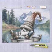 Gnome Boat Coffee Fishing Seidenpapier (Handwerk)