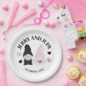 Gnome Bride and Groom Pappteller (Party)