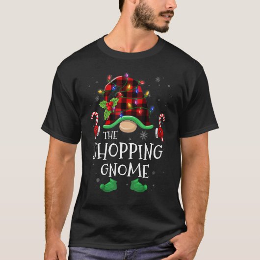 Gnome Buffalo Kariert Matching Family Chris T-Shirt (Vorderseite)