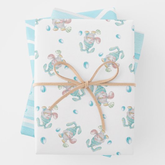 Gnome Bunny like You Osterfest Geschenkpapier Set (Beispiel)