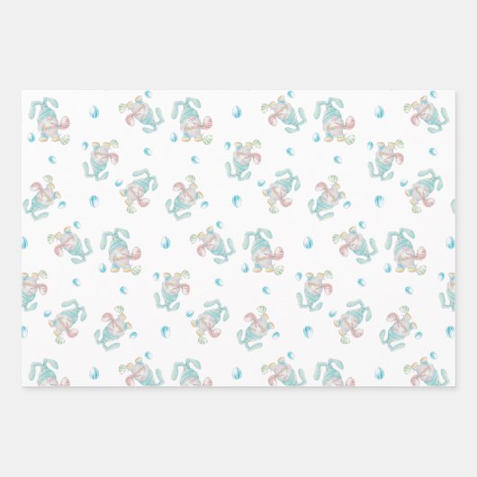 Gnome Bunny like You Osterfest Geschenkpapier Set (Vorderseite)