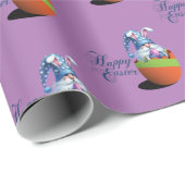 "Gnome Bunny" Ostergeschenk Geschenkpapier (Rolleneckpunkt)