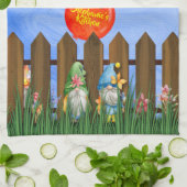 Gnome, bunte Küchenwäsche Geschirrtuch (Gefaltet)