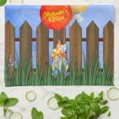 Gnome, bunte Küchenwäsche Geschirrtuch (Gefaltet)